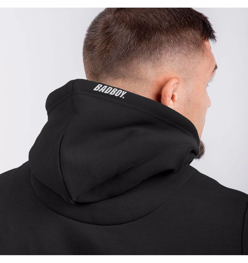 BAD BOY logo classic HOODIE - black